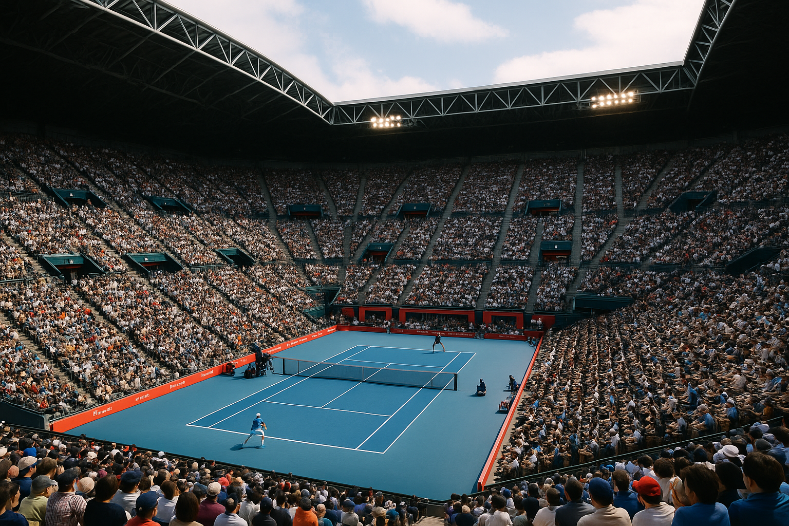 有明コロシアム テニスコート／観客満員の様子